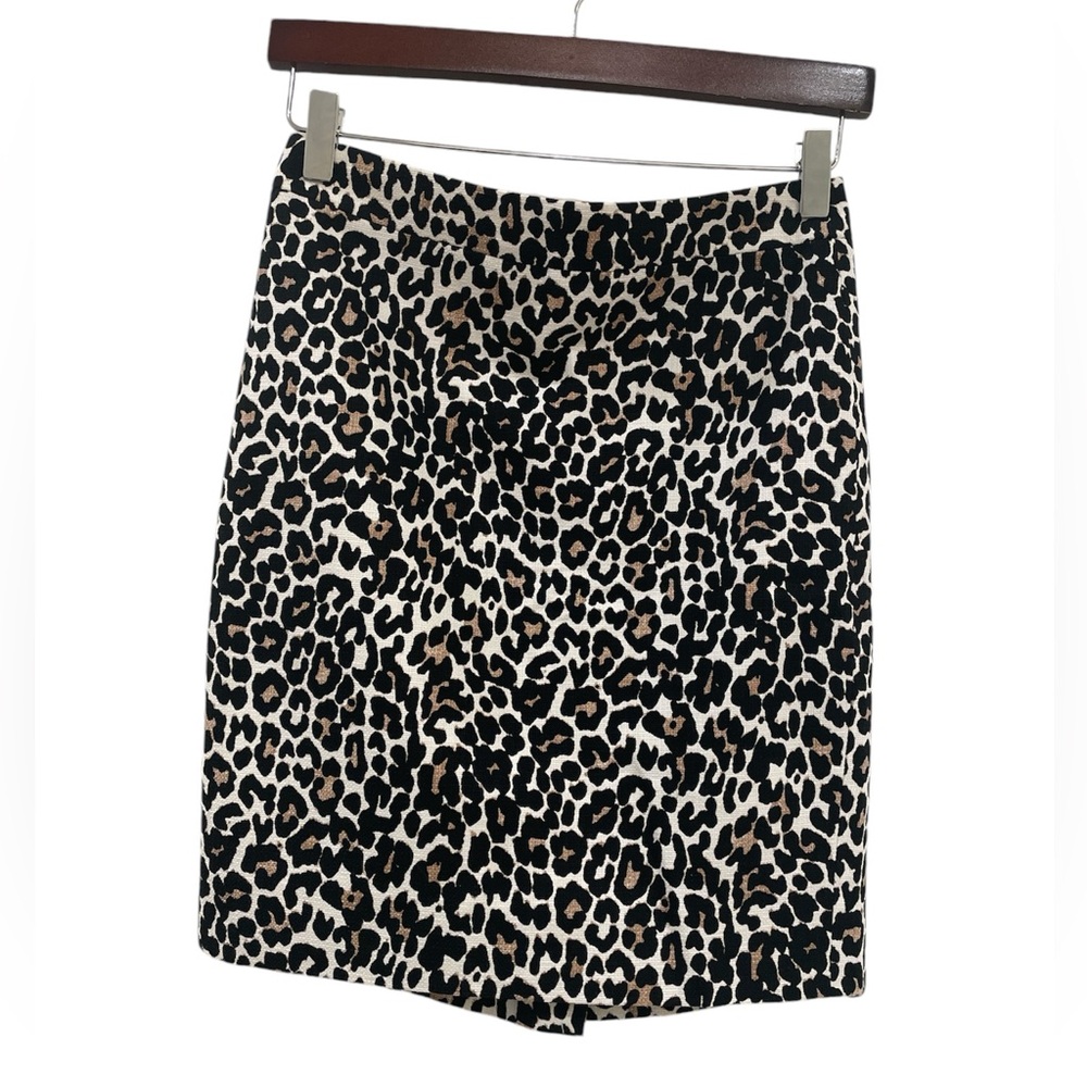 J. Crew Factory Leopard Mini Pencil Skirt